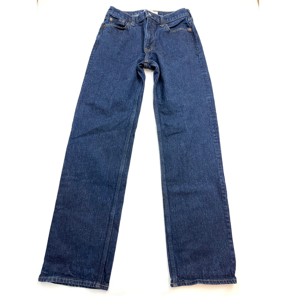ABERCROMBIE $90 Womens 26 / 2 Long Dark Wash Baggy Low Rise Full Length Jeans
